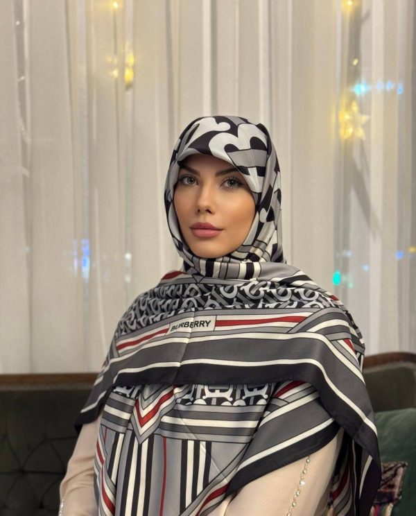 روسری ابریشم اقتصادی کد ۱۶۸